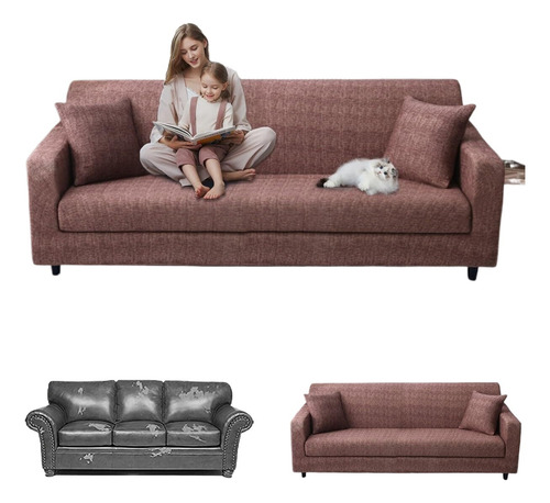 Funda Para Sofa Cama, Cubre Sofa 3 Plazas Elástica Protector