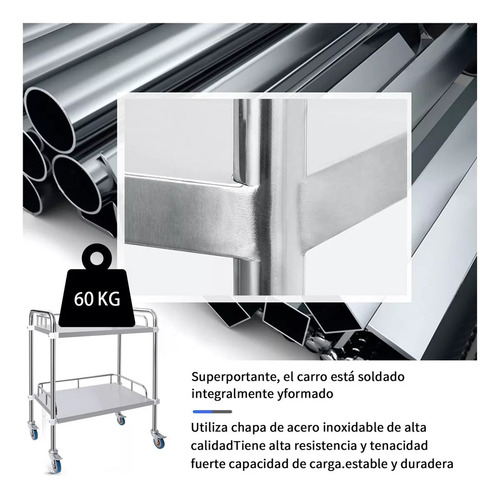 Mesa Para Intrumental Medico Mesa Pasteur Mesa Con 4 Ruedas