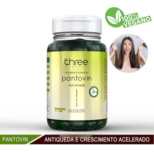 Capsula Pantovin Crescimento Cabelos 60 Dias