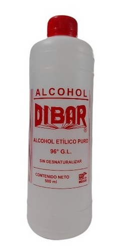 Alcohol Etilico Puro 96° 500 Ml