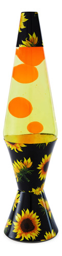 Lampara Lava Girasol Amarillo 17  Globo Base Tapa Bombilla 5