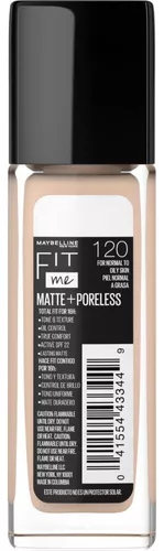 Base de maquillaje Maybelline Fit Me! matte + poreless 120 classic ivory 30  ml