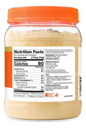 Pbfit Crema De Cacahuate En Polvo Clasica 850gr