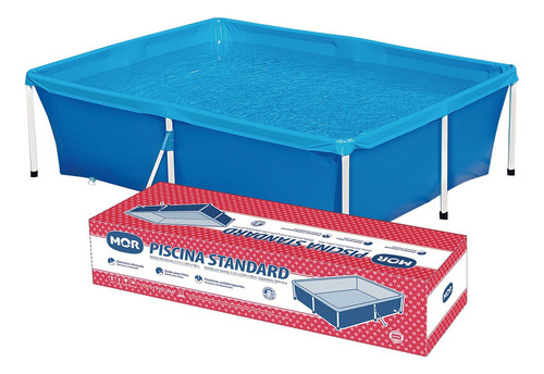 Pileta Estructural De Lona Rectangular 2000 Litros Mor 1004