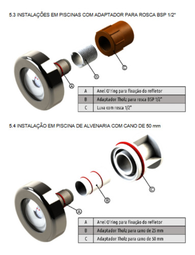 Kit 12 Refletor Branco 10w Cabo 20m Tholz Fonte 10a Controle