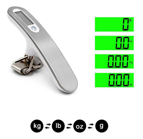 Hjq Báscula De Equipaje Digital Portátil Con Función De Tara