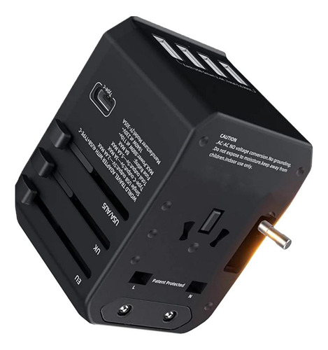 Cargador Adaptador De Viaje, Mxtve-003, 3pzas, 100-240v, 50