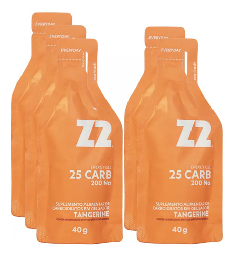Energy Gel Z2 25g Carbo Tangerine Z2 Foods (05 Un 40g)