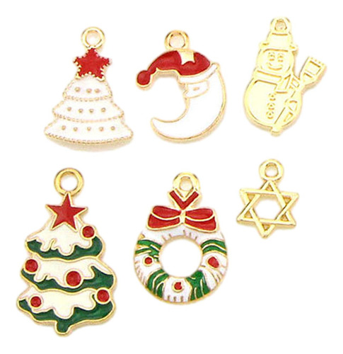 100 Piezas De Colgantes De Navidad Con Bonita Campana Y,