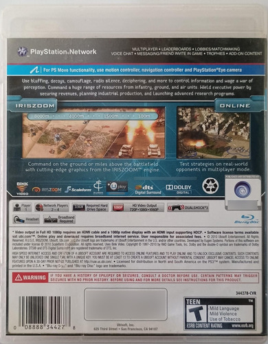 Jogo Ps3 Ruse The Art Of Deception Fisico Usado C/manual (Usado)