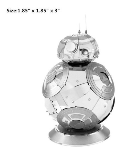 Star Wars Kit 3 Rompecabezas Metal 3d R2d2, Bb8 Y C3po
