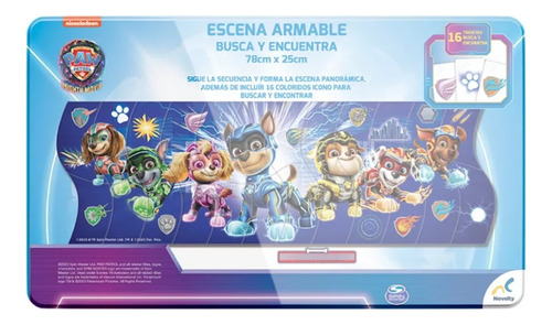 Juego Novelty Escena Armable Busca Y Encuentra Paw Patrol