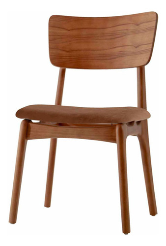 Conjunto Com 2 Cadeiras Viena Gold Moderna Mobília Estrutura Da Cadeira Cinam.imbuia Assento Prada