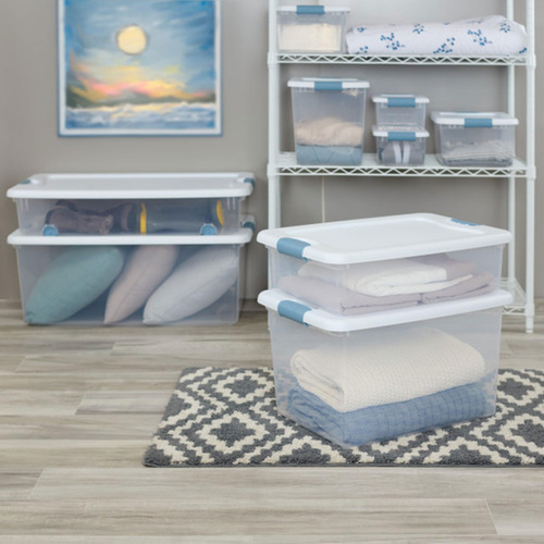 Contenedor Con Tapa Sterilite, 6 Cuartos, Transparente