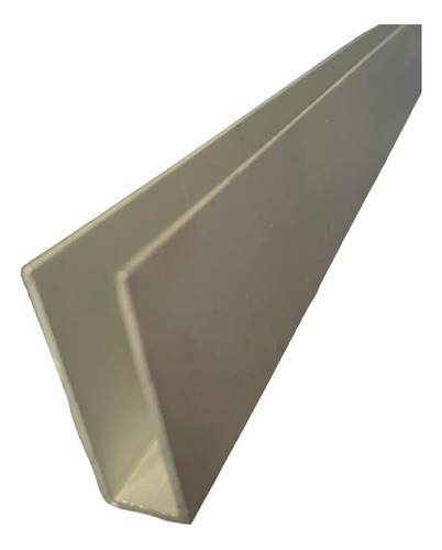 Perfil U De Aluminio 14x40mm Anodizado Natural Tira X 3 Mts