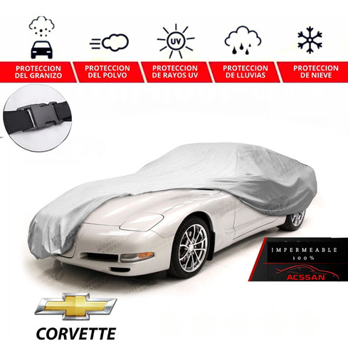 Loneta Cubreauto Eua Con Broche Corvette Convertible C5 2001