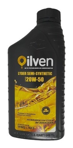 Aceite Semi Sintético 20w 50 Marca Oilven