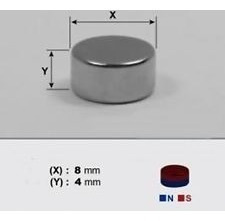 Imagen 3 de 6 de 25 Imanes De Neodimio 8x4 Mm Super Portentes Decoracion