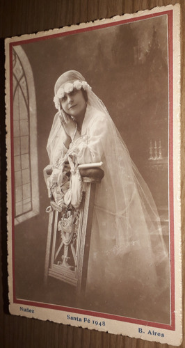 343 - Antigua Foto Niña Primera Comunion (Usado)