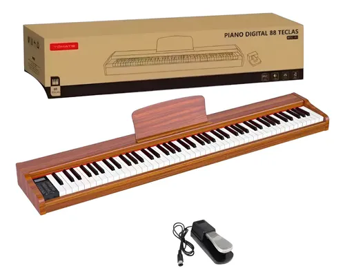piano off 様 Piano Digital Tomate MSC-A1 88 Teclas Sensíveis ao Toque Marrom