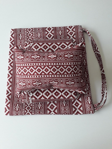 Lonas Playeras O Materas Con Almohadita Y Bolso Contenedor