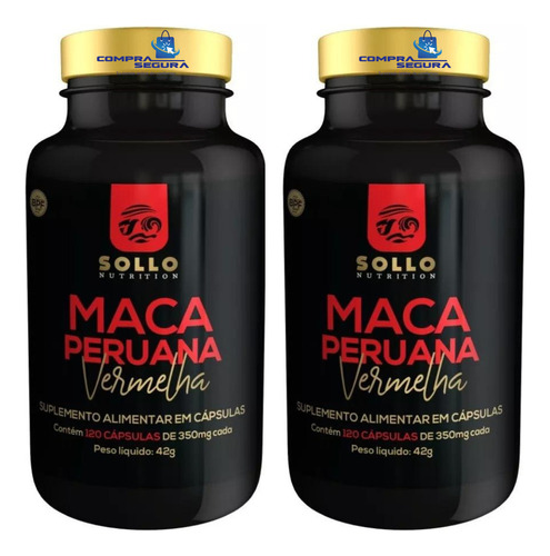 Maca Peruana Roja Original 240 Cápsulas 