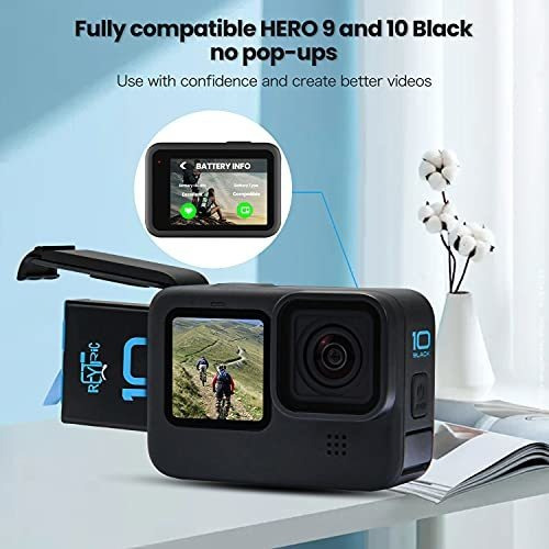 Imagen 2 de 6 de Baterias Para Gopro Hero 10 Black - Pack 2 + Cargador Usb.