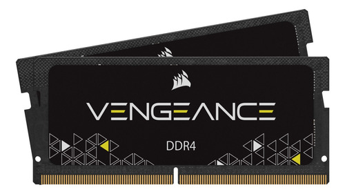 Memória RAM Vengeance color preto  32GB 2 Corsair CMSX32GX4M2A2400C16