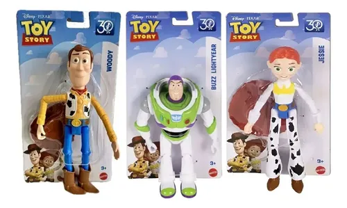 Bonecos Woody Buzz E Jessie 24cm Disney Toy Story Mattel