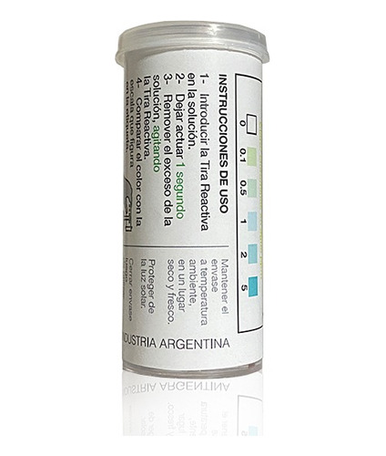 Tiras Para Análisis De Ausencia De Cloro Total 5ppm - 25u