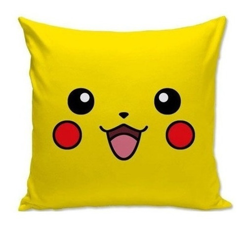 Pikachu Pokemón Pokebola Cojín Decorativo 35cm Almohada 1p