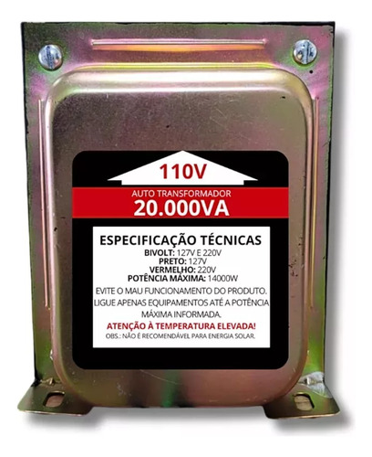 Auto Transformador 20000va Tripolar 40 Mil Btus - Kitec
