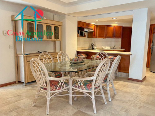 Cad Torre Uno 213. ¡frente Al Mar! Departamento En Playa Diamante Con Acceso Directo A La Playa