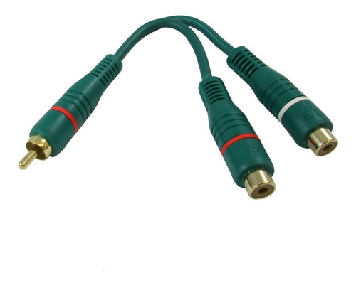 Adaptado  Estilo Y Convertidor 1 Rca Macho A Dos Rca Hembra