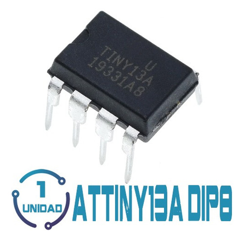 1 Unid Microcontrolador Attiny 13 Tiny 13 20mhz 8 Dip