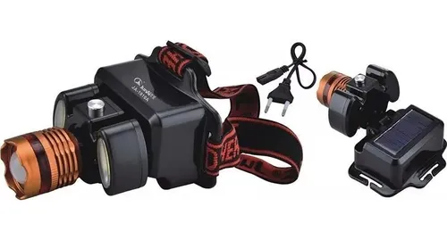 comprar Lampara Minera Foco Linterna Led Solar Tipo Cintillo