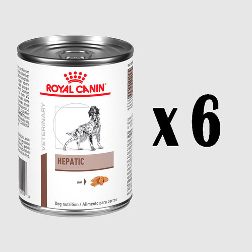 6 Latas Hepatic Royal Canin 410g | Perros 