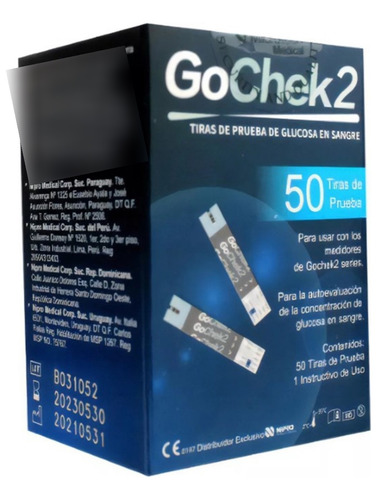 Tiras Reactivas Gocheck2 Blanco