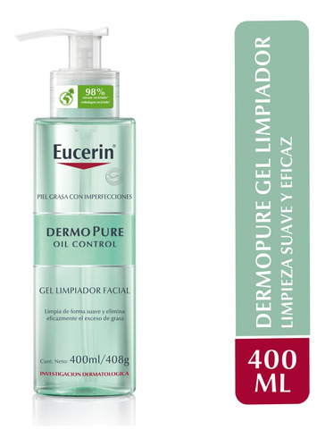 Eucerin Dermopure Gel Limpiador Facial 400ml