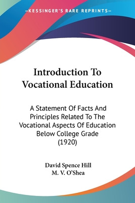Libro Introduction To Vocational Education: A Statement O...
