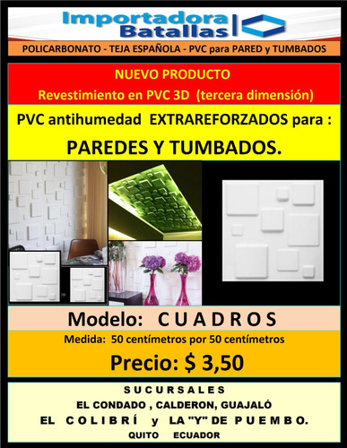 Imagen 5 de 12 de Revestimientos De Pvc De Techo Pared Piso Vinil Granito Pvc1