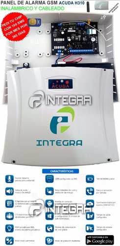 Kit Alarma Gsm Casa 3 Sensor Pir Apertura Control Sirena Pro