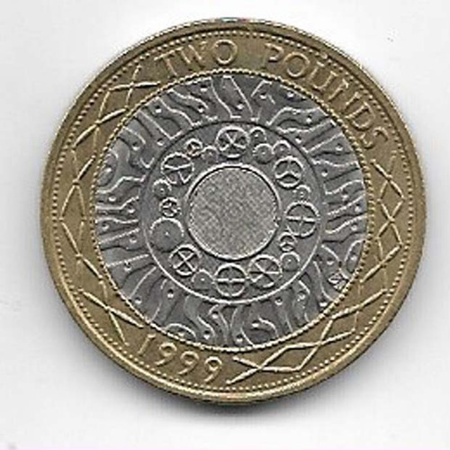Gran Bretaña 2 Pounds Año 1999