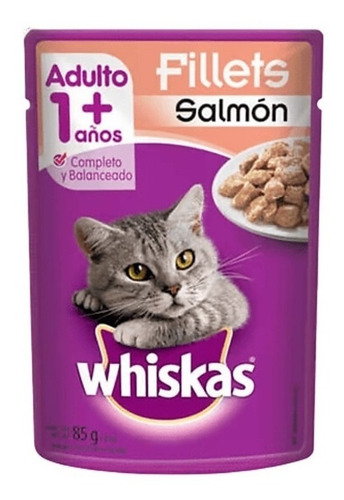 Imagen 2 de 4 de Whiskas Alimento Húmedo Gatos Adulto Surtido 85g X5 Uds