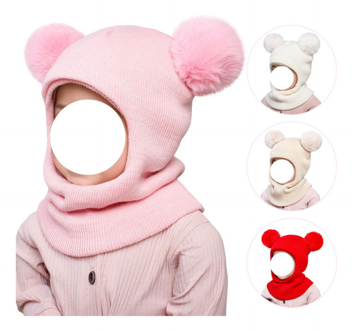 Gorro De Invierno Para Bebé Con Doble Pompón, Gorro Y