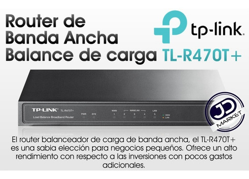 Router De Banda Ancha De Balance De Carga, Tp-link Tl-r470t+