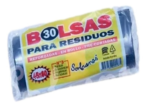 Bolsa De Residuos 45x60x30un Rollo