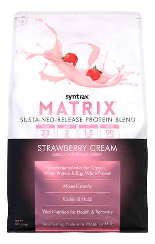 Matrix 5.0 Whey Protein (5lb) Strawberry Cream Syntrax