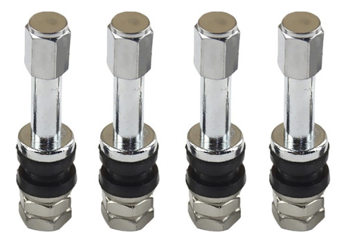 Pitones Valvula De Aire Color Plata Para Aros Llantas Tuning