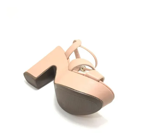 Sandalia Mujer Verano Taco Ancho Cruzada Chocolate 18985 19 25.999